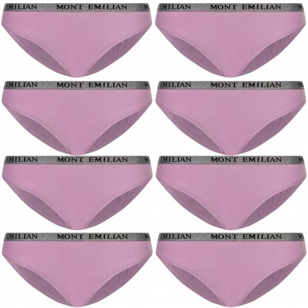 MONT EMILIAN &quot;Grenoble&quot; Damen Slip 8er-Pack violett