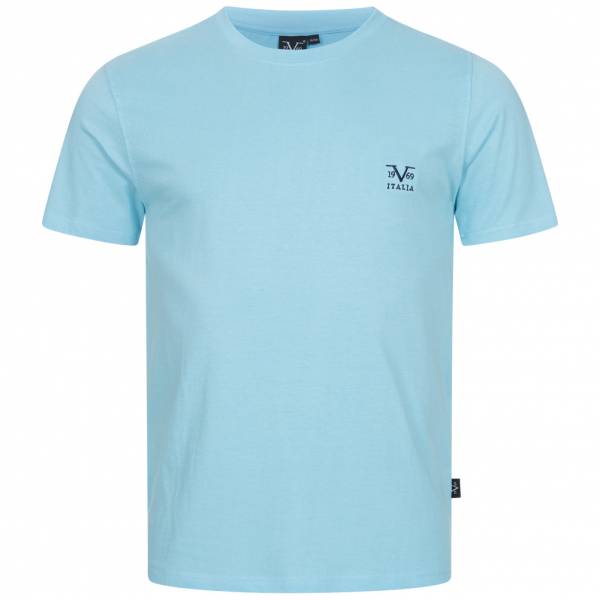 19V69 Versace 1969 Basic Logo Herren T-Shirt VI20SS0007B hellblau