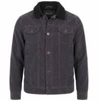 BRAVE SOUL® Prestwich Hombre Chaqueta de pana MJK-PRESTWICHPKB-GREY-1