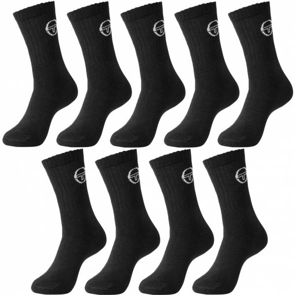 Sergio Tacchini Unisex Sportsocken 9 Paar schwarz