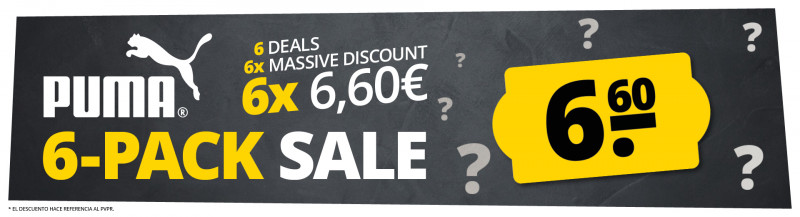 PUMA 6-PACK SALE solo 6,6 €