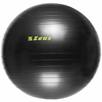 Zeus Gym Palla da ginnastica per il fitness e yoga 75 cm nero