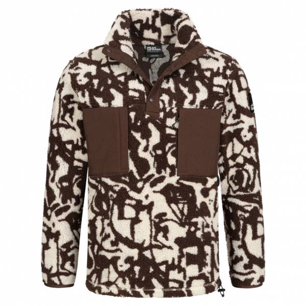 Jack Wolfskin PANK HUDSON SNAP Polar Herren Fleece Sweatshirt 1710591-9009