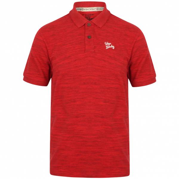 Tokyo Laundry Strasburg Spacedye Pique Herren Polo-Shirt 1X10740 Red
