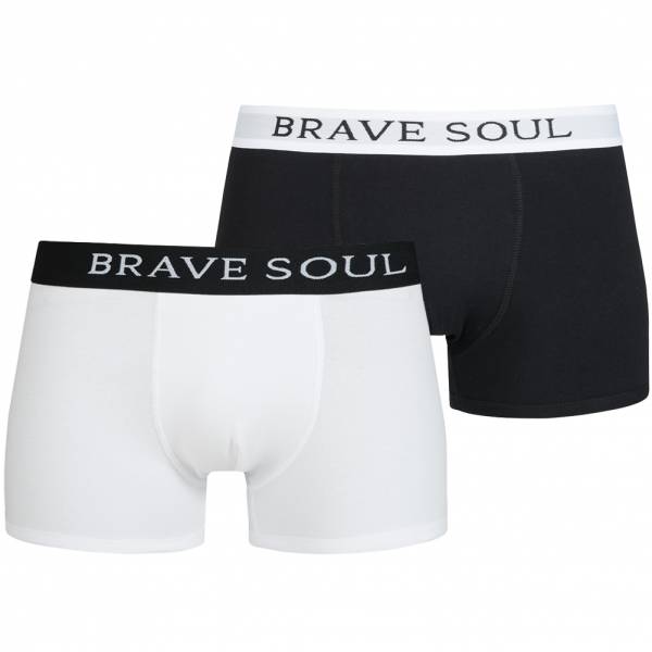 BRAVE SOUL Brook 2-er Pack Boxershorts MBX-18BROOK Black/White