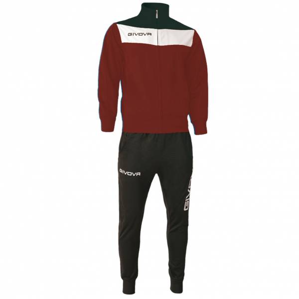 Givova Tuta Campo Tracksuit dark red / black