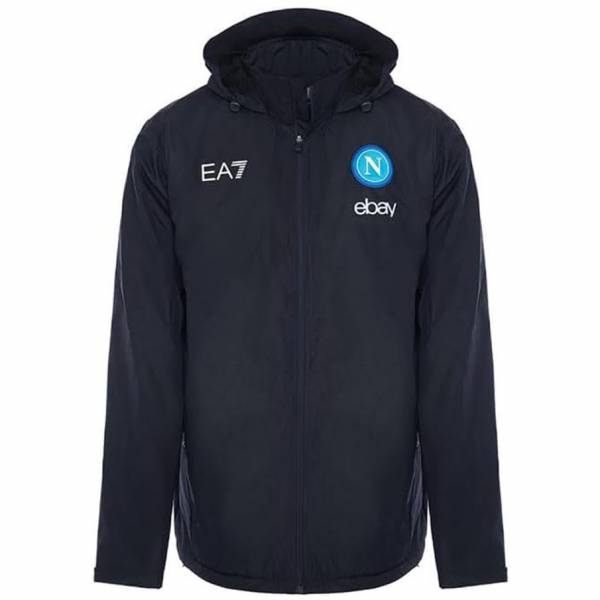 SSC Napoli EA7 Emporio Armani Waterproof Mężczyźni Kurtka EASSCN24T09-840-BLU-NAVY