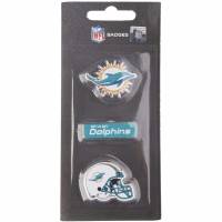 Miami Dolphins NFL Metal Pin Badges Set of 3 BDNFL3PKMD