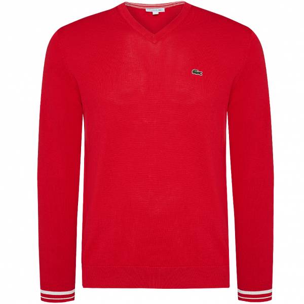 LACOSTE Semi Fancy V-Neck Mężczyźni Sweter AH4086-MJG