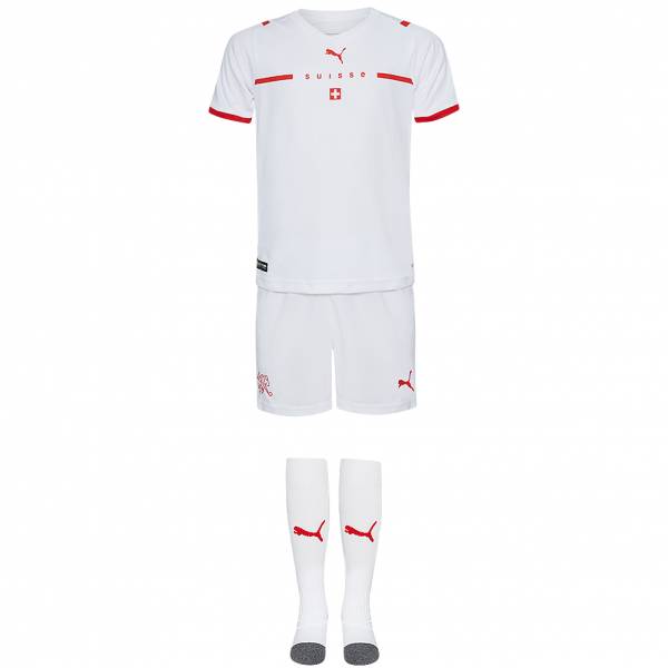 Schweiz PUMA Mini-Kit Baby / Kleinkinder Auswärts Fußballset 759838-16