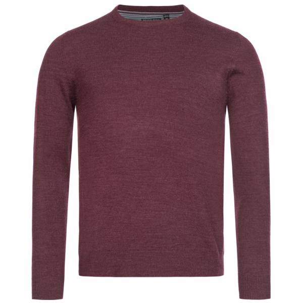 BRAVE SOUL Parsec Crew Neck Hommes Pull MK-279PARSECK BOURGOGNE