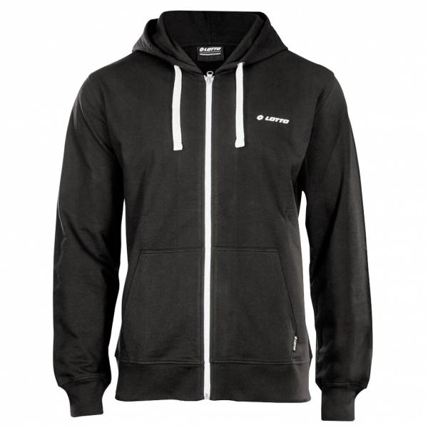 Lotto Full Zip Hommes Veste en sweat à capuche noir MJCY10001NET