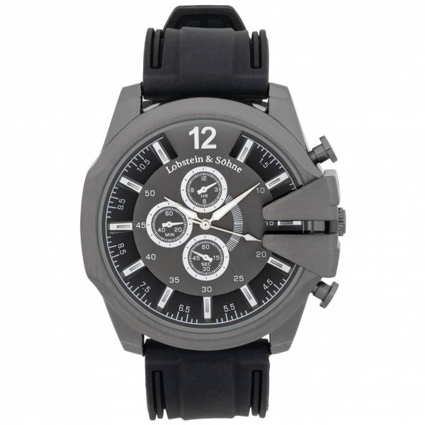 Lobstein &amp; Söhne ® &quot;Fridolin&quot; Reloj negro