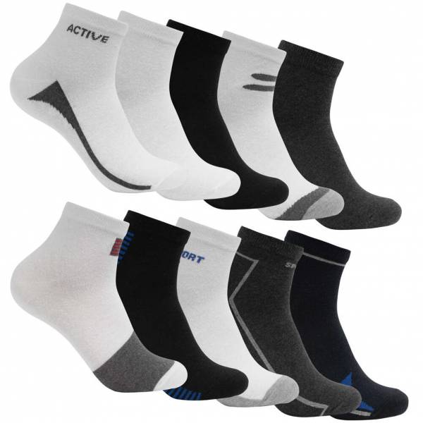 SportSpar.de "QuarterMix" Calcetines tobilleros 10 pares