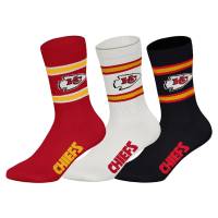 Kansas City Chiefs NFL Unisex Crew Socken 3 Paar 22400001-2049