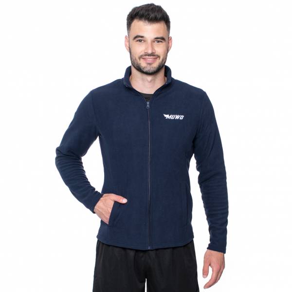 MUWO &quot;Acotango&quot; Hombre Chaqueta de forro polar azul marino