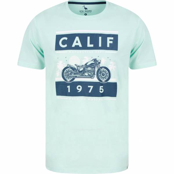 Sth. Shore Calif Bike Herren T-Shirt 1C18108 Hint Of Mint