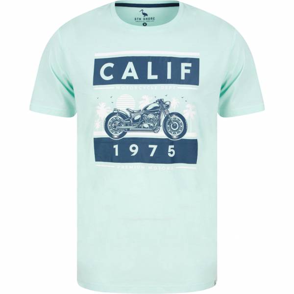 Sth. Shore Calif Bike Mężczyźni T-shirt 1C18108 Nuta mennicy