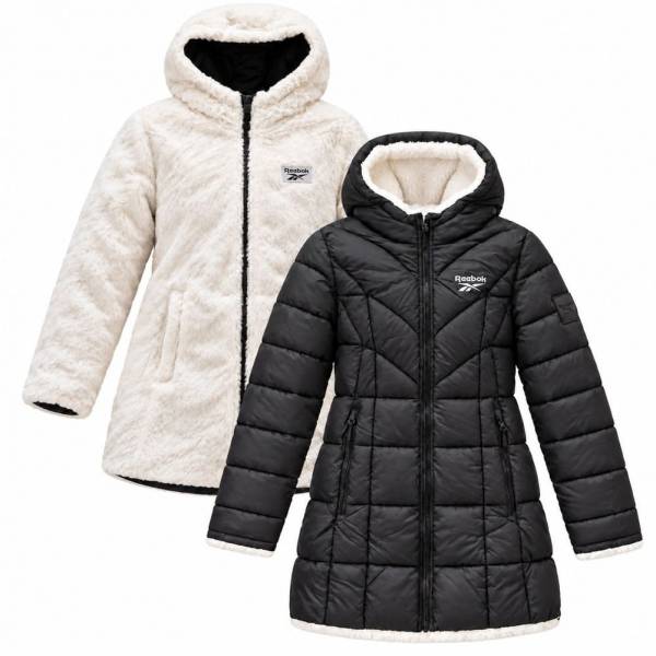Reebok Puffer Damen 2-in-1 Wende-Winterjacke OLRB2126-Black
