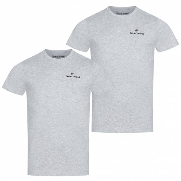 Sergio Tacchini Herren Unterhemden Rundhals 2er-Pack grau 39493436