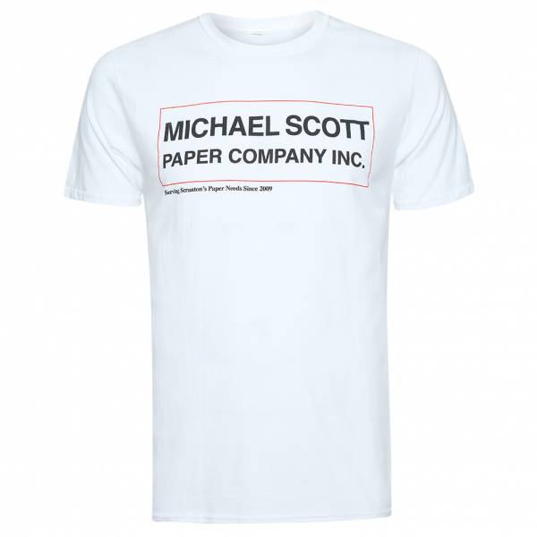 THE OFFICE Scott Paper Herren T-Shirt UNMTS022WHT