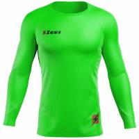 Zeus Fisiko Haut base-layer Haut de sport à manches longues vert fluo