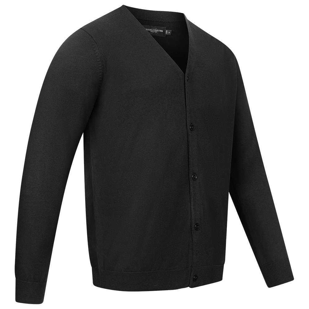 RUSSELL Knit Cardigan Men Cardigan 0R715M0-Black | SportSpar.com