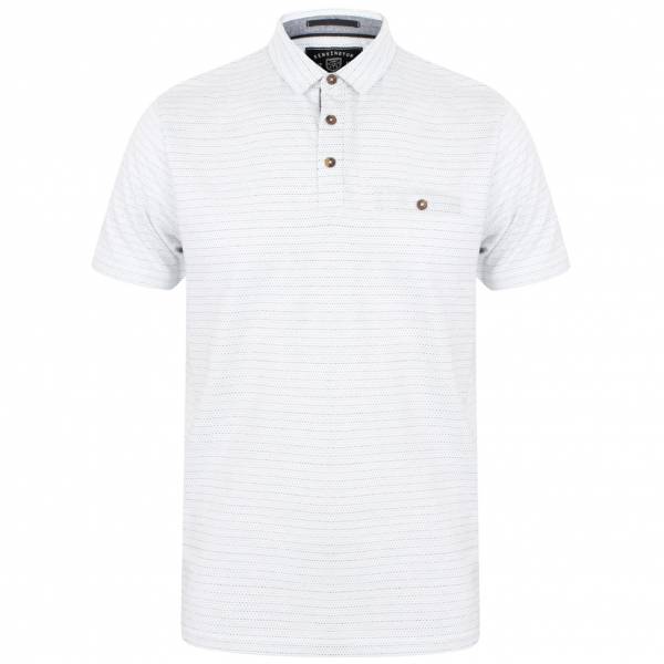 Kensington Eastside Hare Jacquard Spot Herren Polo-Shirt 1X10692 Optic White