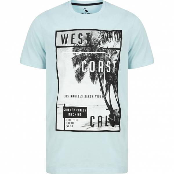 Sth. Shore West Coast Cali Hommes T-shirt 1C18113 Omphalodes Bleu