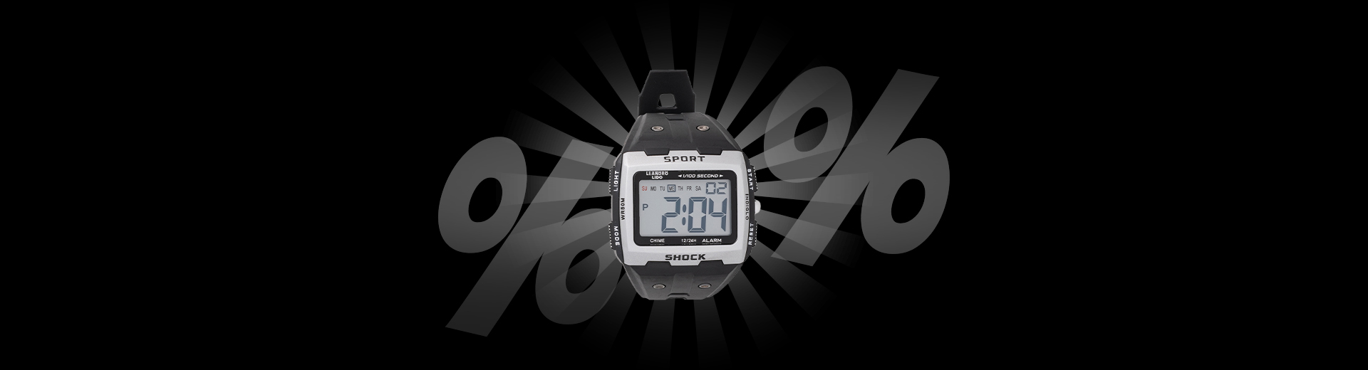 LEANDRO LIDO Unisex Sports Watch only 4,44 €