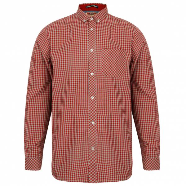 Tokyo Laundry Newick Herren Gingham Langarm Hemd 1H9628