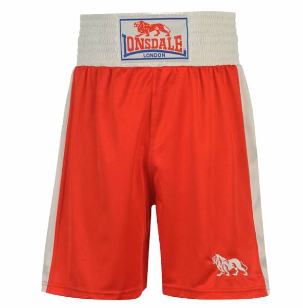 Lonsdale London Hommes Boxer Boxer Pantalon Court rouge