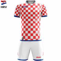 Zeus Mundial Teamwear Set Maillot avec short blanc rouge