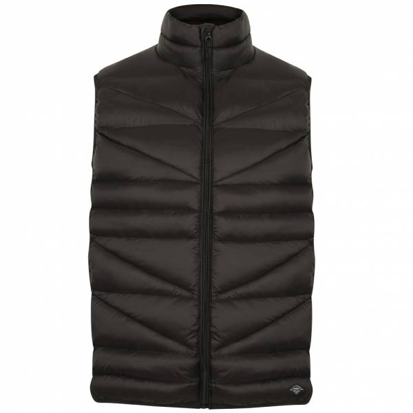 Tokyo Laundry Vienna Irregular Quilted Gilet Herren Weste 1J9924 Black
