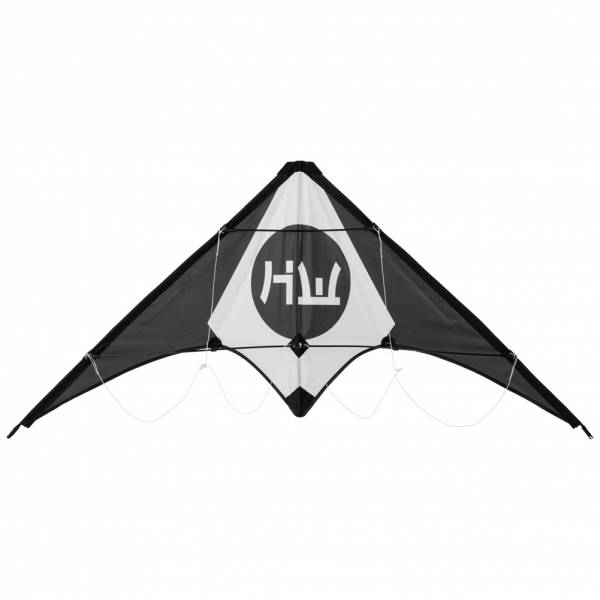 HIDETOSHI WAKASHIMA &quot;Inuwahi&quot; Stunt Kite Lenkdrachen schwarz/weiß