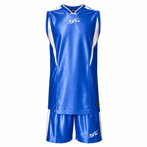 Zeus Kit Sante Koszulka koszykarska + Szorty royal blue/bianco