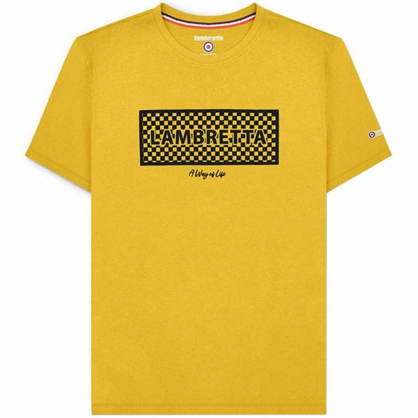 Lambretta Checker Box Hombre Camiseta SS1002-PASIÓN