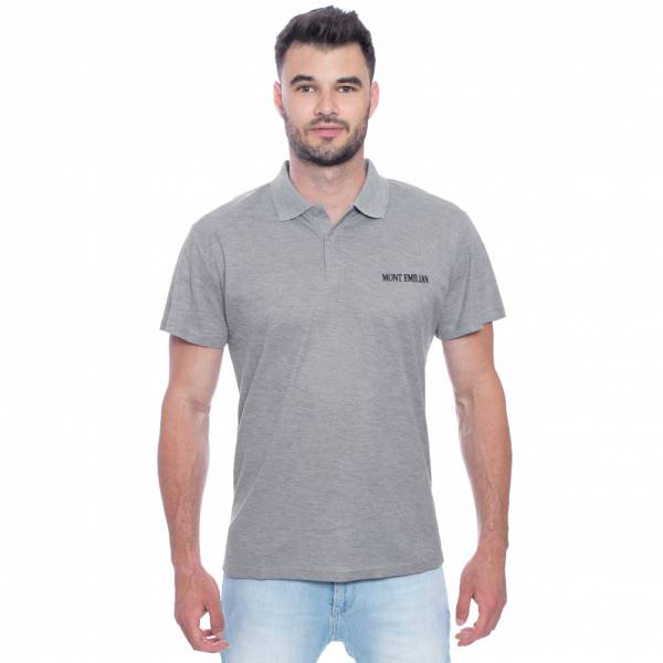 MONT EMILIAN &quot;Caen&quot; Men Basic Polo shirt grey