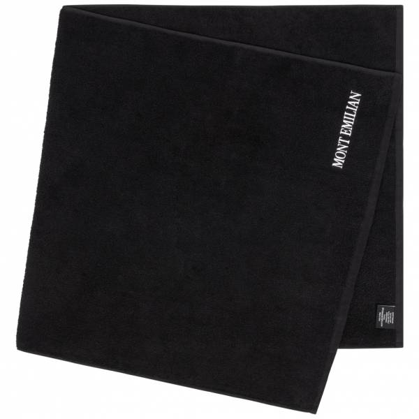 MONT EMILIAN &quot;Peillon&quot; Bath towel 140 x 70 cm black