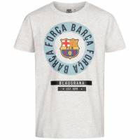 FC Barcelona Emblem Boy T-shirt White FCB-3-399B