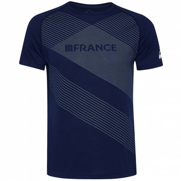 ASICS National France Heren Atletiekshirt 2091A318-407 blauw S