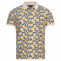 BEN SHERMAN Floral Print Herren Polo-Shirt 0074700-WHITE