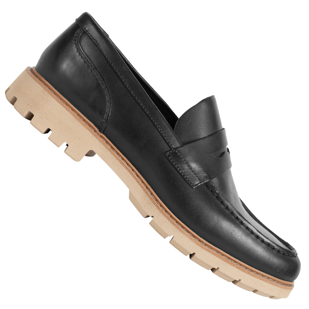 clarks leather moccasins