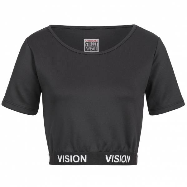 Vision Street Wear Damen Fitness Bodycon Crop Top Shirt RWIV0009