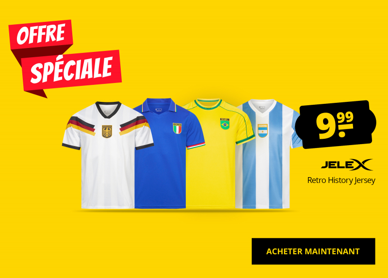 JELEX Retro History Jersey seulement 9,99 €!