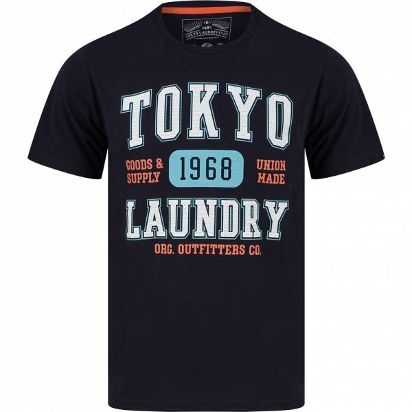 Tokyo Laundry Oakdale Mężczyźni T-shirt 1C18116 Niebiański kapitan Granatowy