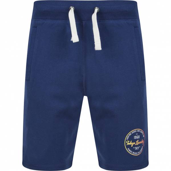Tokyo Laundry Rainbow Surf Hommes Short en sweat 1G18189 Bleu médiéval