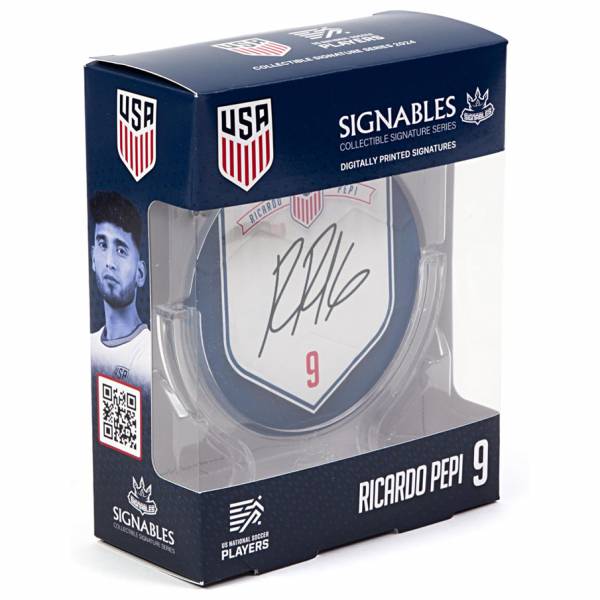 USA Ricardo Pepi #9 Pallone da calcio Oggetto da collezione 14 cm 850056417839