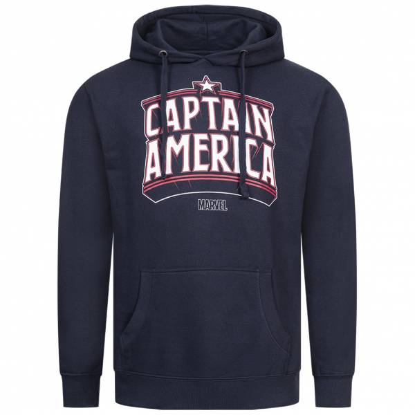 MARVEL Comics Captain America Uomo Felpa con cappuccio FCMHS060NVY