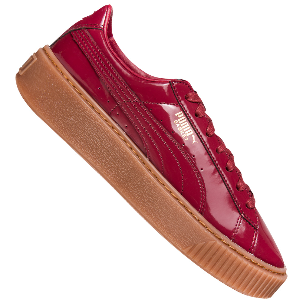 puma basket platform uomo rosse
